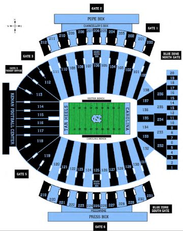 Kenan Stadium New Seating Chart